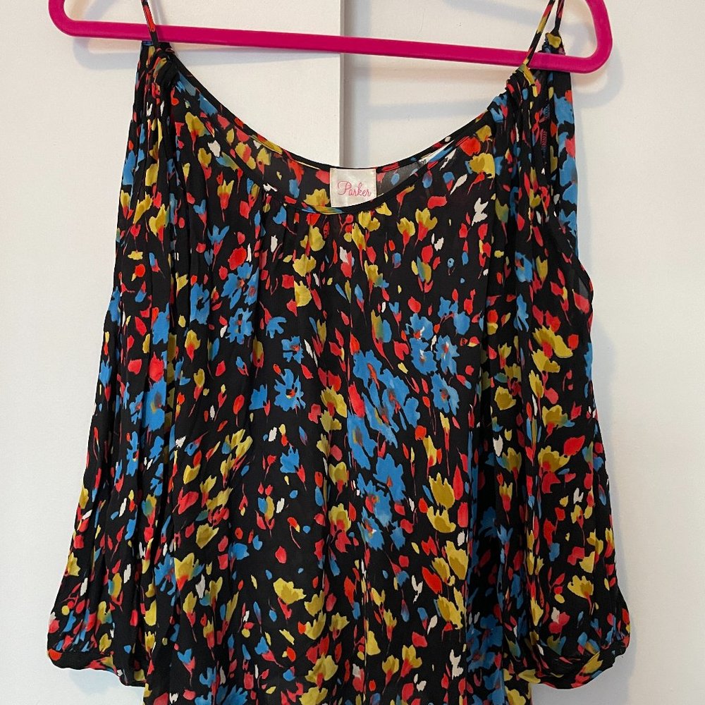 Parker - Cold Shoulder Silk Shirt